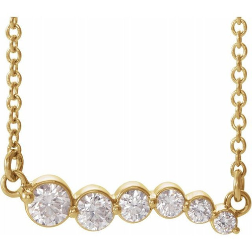 14K Diamond Bezel Necklace / Diamond Necklace / Diamond Solitaire Necklace  / Diamond Bezel Pendant / Everyday Necklace / 14k Gold Necklace - Etsy