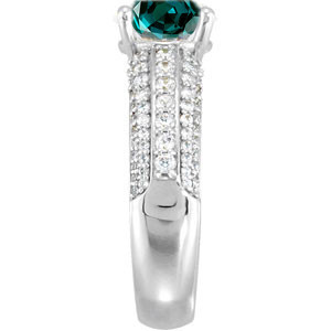 Euro Shank  Alexandrite set With Low Price on 1 Carat  Low Price on Engagement Ring
