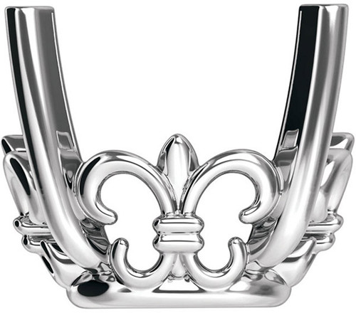 Stylish 14kt Gold 4Prong Fleurdelis Jewelry Finding for Earring Assembly for Antique Square Gemstone Size 6mm to 7.50mm