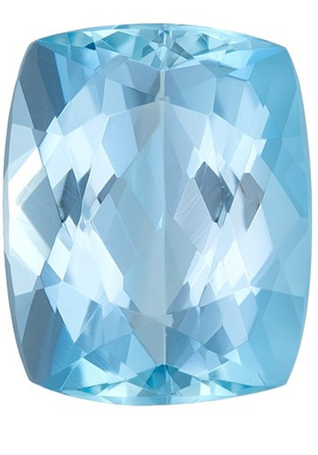 Deal on Blue Aquamarine Loose Gemstone, 2.1 carats in Cushion Cut, 8.7 x 7mm