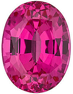 Pink Sapphire Oval Cut in Grade GEM | Chatham Lab Stone