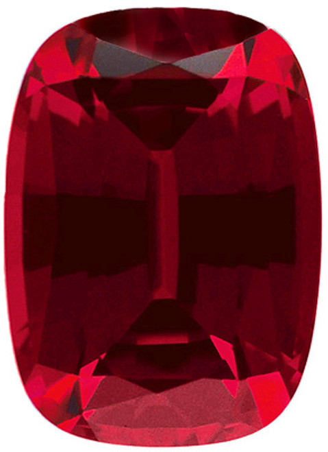 Ruby Antique Cushion Cut in Grade GEM | Chatham Ruby Lab Stone Ruby Antique Cushion Cut in Grade GEM | Chatham Ruby Lab Stone