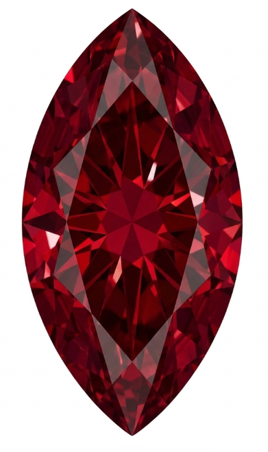 Chatham Lab Created Ruby Gemstone – Marquise Cut – GEM Grade