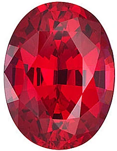 Chatham Lab Created Ruby Gemstone – Oval Cut – GEM Grade