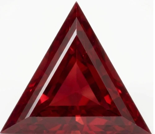 Chatham Lab Created Ruby Gemstone – Triangle Cut – GEM Grade