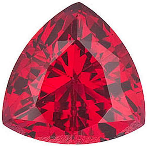 Ruby Trillion Cut in Grade GEM | Chatham Ruby Lab Stone