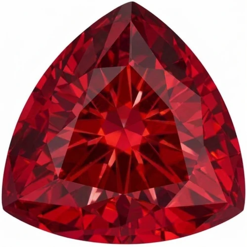Chatham Lab Created Ruby Gemstone – Trillion Cut – GEM Grade