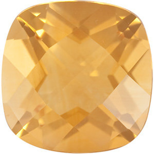 Checkerboard Antique Square Genuine Citrine in Grade A Checkerboard Antique Square Genuine Citrine in Grade A