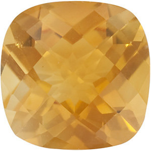 Checkerboard Antique Square Genuine Citrine in Grade AA Checkerboard Antique Square Genuine Citrine in Grade AA