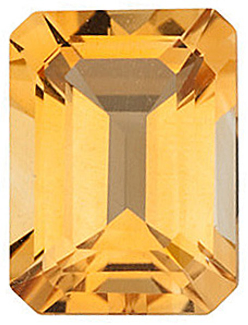 Emerald Cut Genuine Citrine in Grade A Emerald Cut Genuine Citrine in Grade A