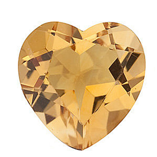 Heart Cut Genuine Citrine in Grade A Heart Cut Genuine Citrine in Grade A