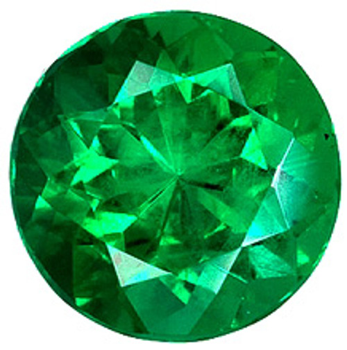 Round Diamond Cut Genuine Emerald in Grade AAA Round Diamond Cut Genuine Emerald in Grade AAA