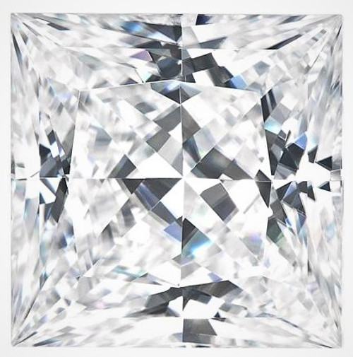 Princess Cut Moissanite Forever One Forever One GHI Color Grade