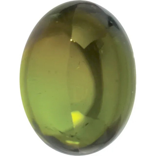 Cabochon Oval Genuine Green Tourmaline in Grade AAA Cabochon Oval Genuine Green Tourmaline in Grade AAA