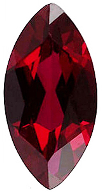 Red Garnet Marquise Cut Imitation Stone Grade AAA
