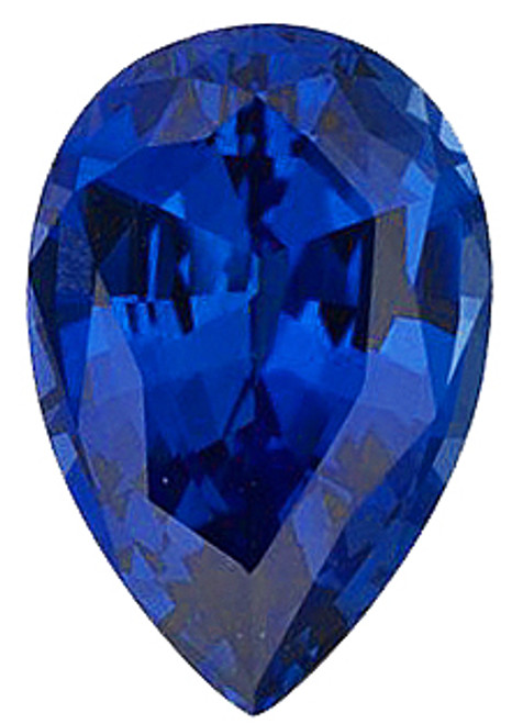 Blue Sapphire Pear Cut Imitation Stone Grade AAA