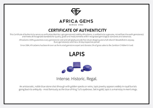 Faceted Lapis Round Cut in Grade AAA