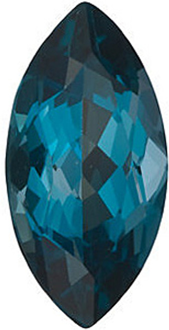 Marquise Cut London Blue Topaz in Grade AAA