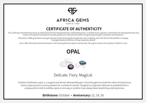 Oval Cut Genuine Mexican Fire Opal in Grade AAA Oval Cut Genuine Mexican Fire Opal in Grade AAA