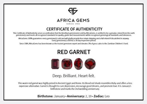 Cabochon Round Genuine Red Garnet in Grade AAA Cabochon Round Genuine Red Garnet in Grade AAA