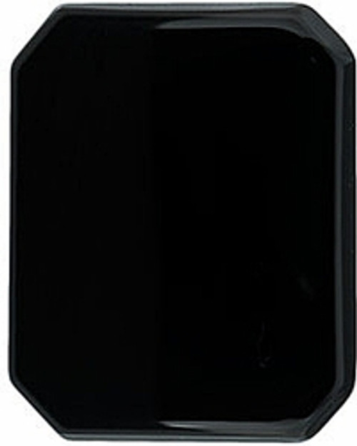 Buff Top Emerald Cut Black Onyx in Grade AAA Buff Top Emerald Cut Black Onyx in Grade AAA