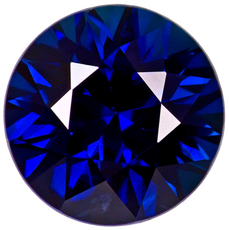 Buy Precision Cut Round Genuine Blue Sapphire in Grade A | AfricaGems