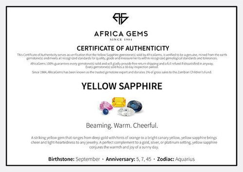 Precision Cut Round Genuine Yellow Sapphire in Grade AAA Precision Cut Round Genuine Yellow Sapphire in Grade AAA