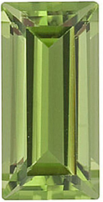 Peridot Baguette Cut in Grade AAA Peridot Baguette Cut in Grade AAA