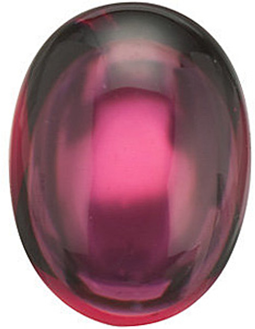 Cabochon Oval Genuine Rhodolite Garnet in Grade AAA Cabochon Oval Genuine Rhodolite Garnet in Grade AAA