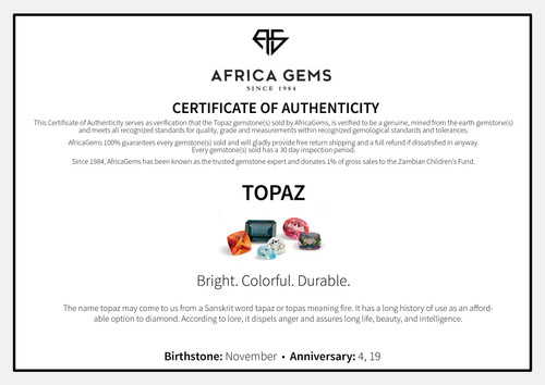 Sky Blue Topaz in Grade AAA in Briolette Cut