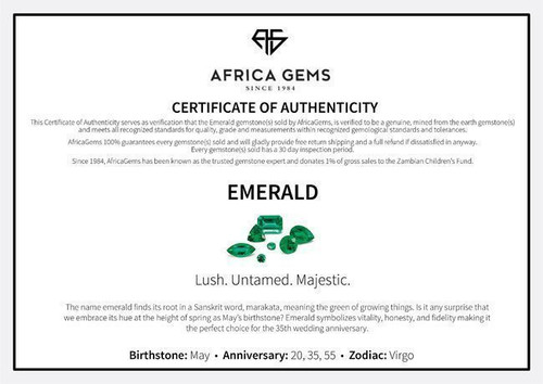 Step Square Genuine Emerald in Grade AAA