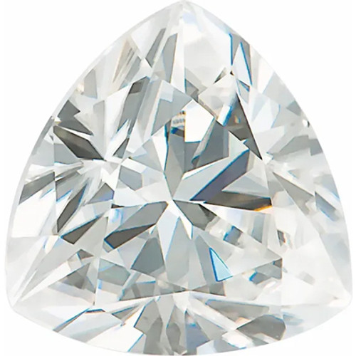 Value Grade Moissanite GHI Color Grade in Trillion Cut