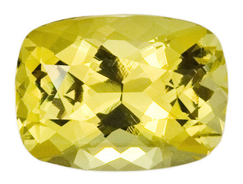 AfricaGems Certified Natural Yellow Chrysoberyl - Cushion Cut - 3.21 carats - 10.3 x 7.5mm - A Strong Color