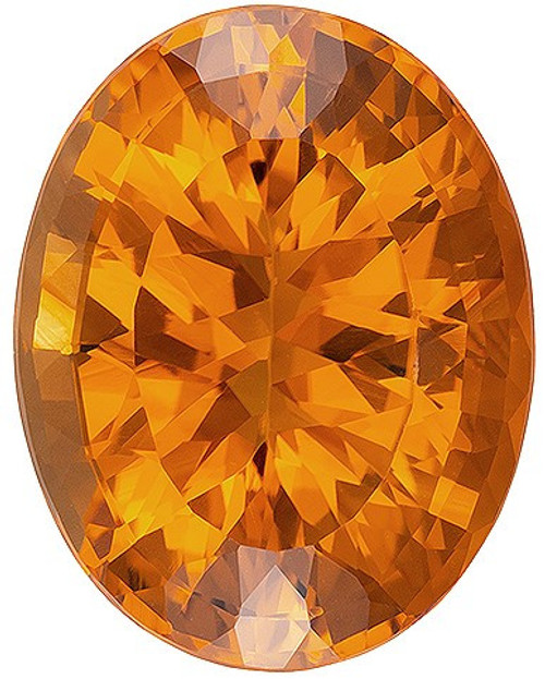 Stunning Natural Orange Citrine - Oval Cut - 10.91 carats - 17.4 x 13.6mm
