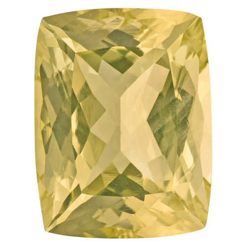 Low Price Yellow Beryl Gem in Antique Cushion Cut, 10.98 carats, 16.21 x 12.27 mm, Yellow Color