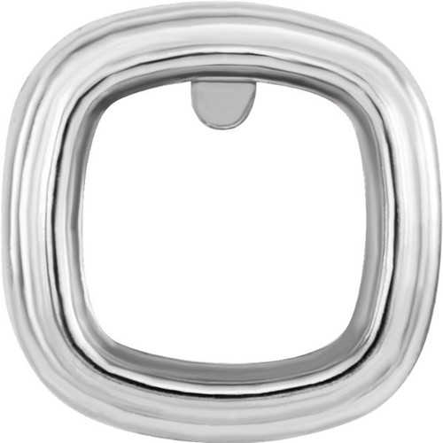 BackSet Bezel Earring Mounting For Antique Square Gemstone Size 5mm to 10mm