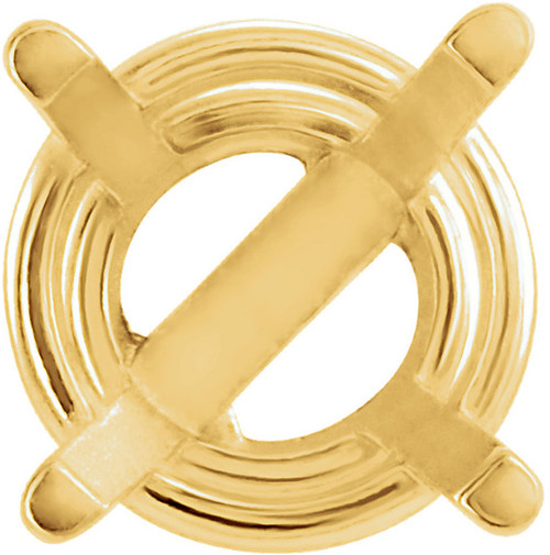 Super Light Weight Wire Basket Style 4Prong Earring Mounting for Round Gemstone Size 4mm to 6mm