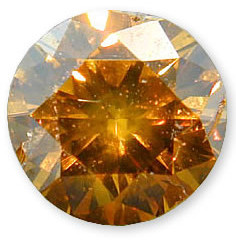 Fancy Slightly Orangish Brownish Yellow Diamond 0.63 carats