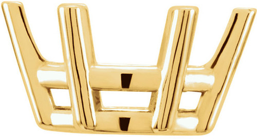 Versatile 14kt Gold 6Prong Wire Basket Jewelry Finding for Marquise Gemstone Size 5 x 2.50mm to 12 x 6mm