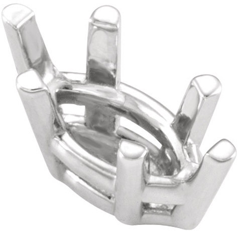 Versatile 14kt Gold 6Prong Wire Basket Jewelry Finding for Marquise Gemstone Size 5 x 2.50mm to 12 x 6mm