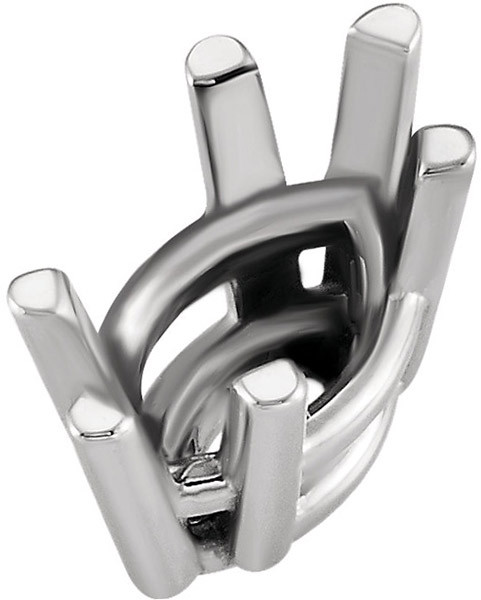 Chic & Simple 14kt Gold 6 Prong Wire Jewelry Finding for Marquise Gemstone Size 5.60 x 3.50mm to 11.20 x 7mm