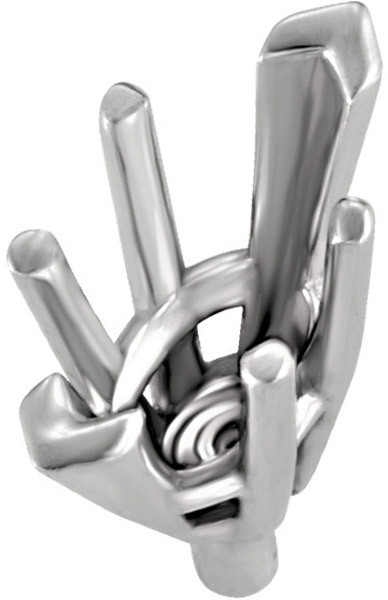 Good Looking 14kt Gold 6Prong VEnd Basket Peg Jewelry Finding for Marquise Gemstone Size 6.50 x 3mm to 13 x 6mm