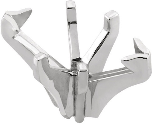Structural 14kt White Gold 6Prong VEnd Shank Jewelry Finding for Marquise Gemstone Size 6 x 3mm to 13.50 x 7mm