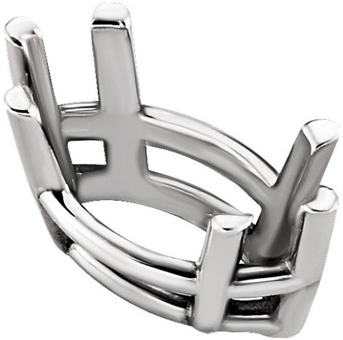 Attractive 14kt Gold 6 Prong Wire Basket Jewelry Finding for Marquise Gemstone Size 4 x 2mm to 20 x 10mm