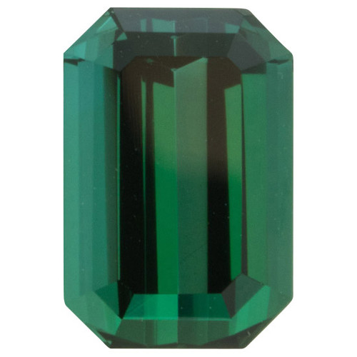 Emerald Cut Blue Green Tourmaline - 4.13 carats - 10.91 x 7.48mm - Blue-Green Color