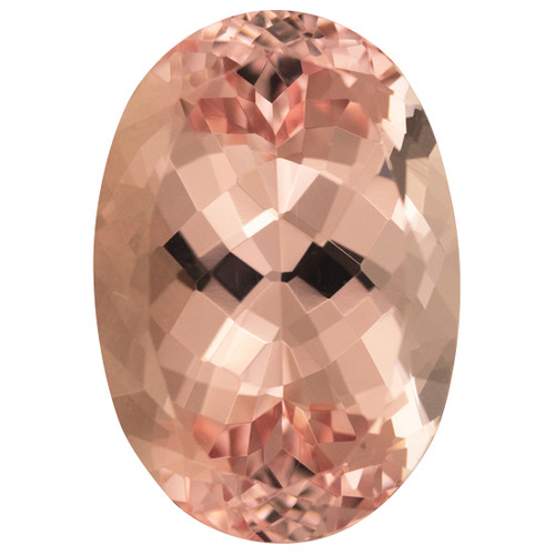 Special Huge Morganite Gem in Oval Cut, 31.29 carats, 27 x 16.90 mm, Pink Peach Color
