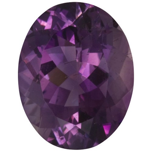Loose Amethyst Gemstone in Oval Cut, 18.91 carats, 20 x 16 mm Displays Rich Purple Color