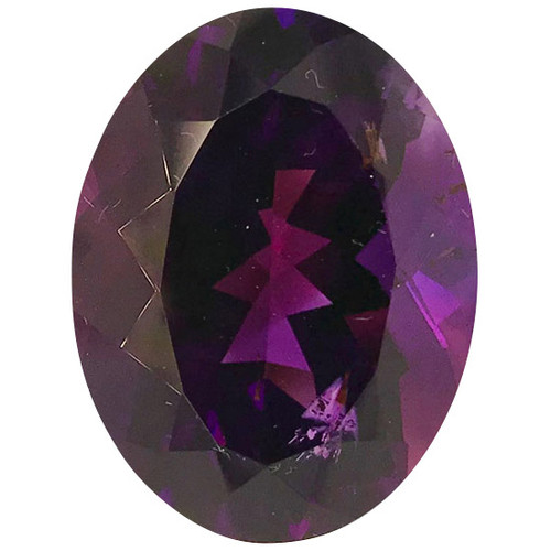 Genuine Amethyst Gemstone in Oval Cut, 20.92 carats, 21 x 16 mm Displays Pure Purple Color