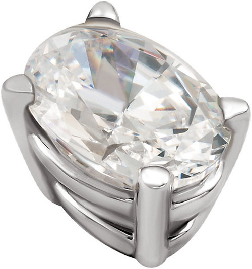 Basic 14kt Gold Curved 4Prong  Wire Basket Jewelry Finding for Oval Gemstones Size 6 x 4mm to 8 x 6mm