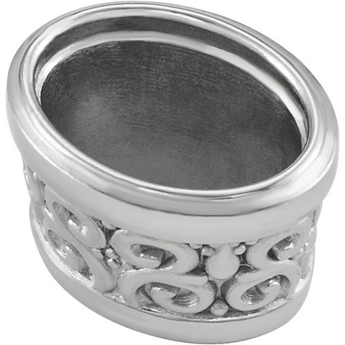 Eye Catching 14kt Gold Patterned Bezel Jewelry Finding for Oval Gemstone Size 6 x 4mm to 12 x 10mm